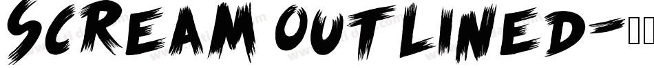 Scream outlined字体转换